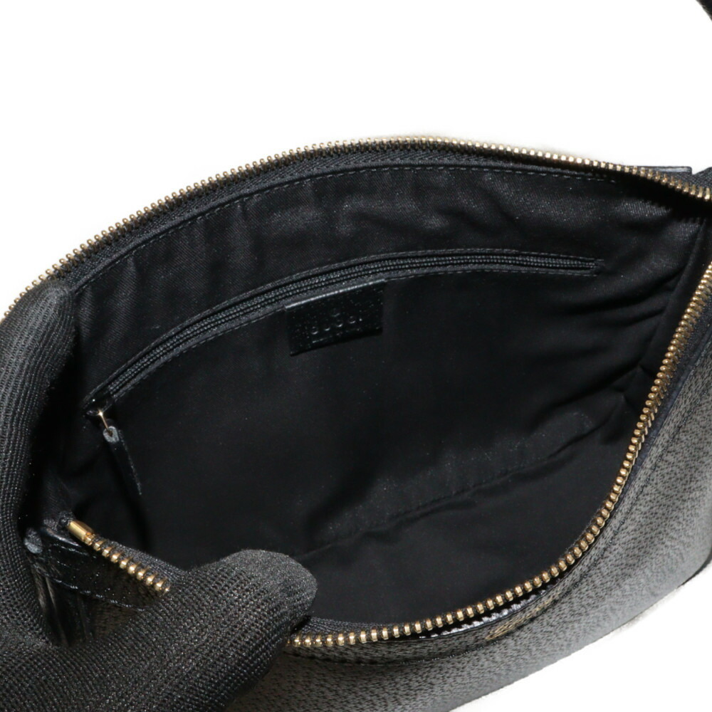 GUCCI One Shoulder Hobo Bag Black Leather classic - Picture 6 of 7